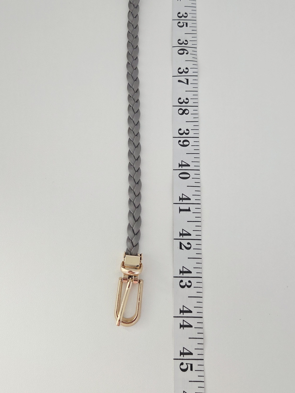Gray Braided Belt - Picture 8 of 8